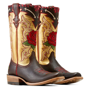 ARIAT INTERNATIONAL, INC. Boots Ariat Futurity Rodeo Quincy Toffee Crunch Range Riding Ruby Western Boots 10051048