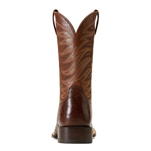 ARIAT INTERNATIONAL, INC. Boots Ariat Men's Badlands Dark Tabac Smooth Quill Ostrich Square Toe Exotic Cowboy Boots 10046952