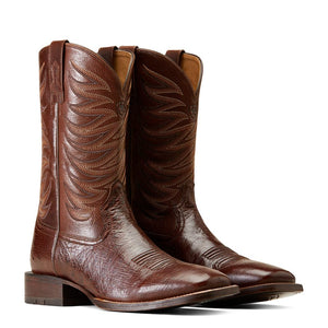 ARIAT INTERNATIONAL, INC. Boots Ariat Men's Badlands Dark Tabac Smooth Quill Ostrich Square Toe Exotic Cowboy Boots 10046952