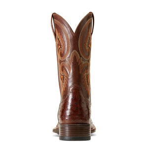 ARIAT INTERNATIONAL, INC. Boots Ariat Men's Barley Ultra Dark Tabac Full Quill Ostrich Square Toe Exotic Western Boots 10046961