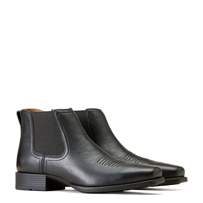 ARIAT INTERNATIONAL, INC. Boots Ariat Men's Booker Ultra Black Deertan Square Toe Western Boots 10046984