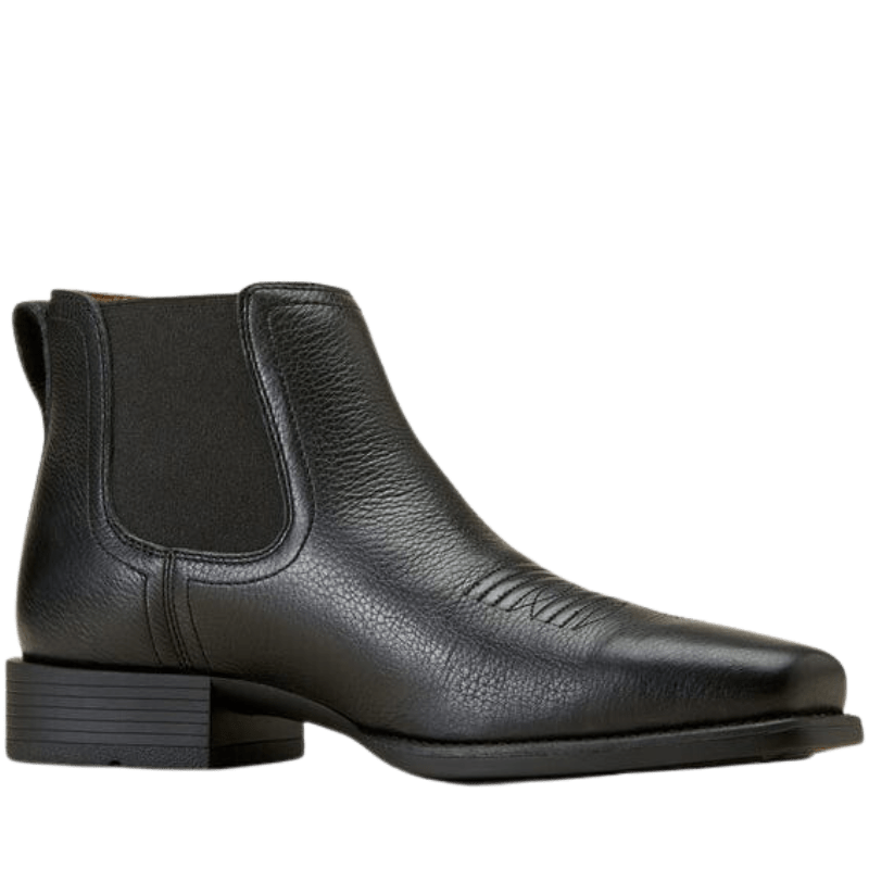 ARIAT INTERNATIONAL, INC. Boots Ariat Men's Booker Ultra Black Deertan Square Toe Western Boots 10046984