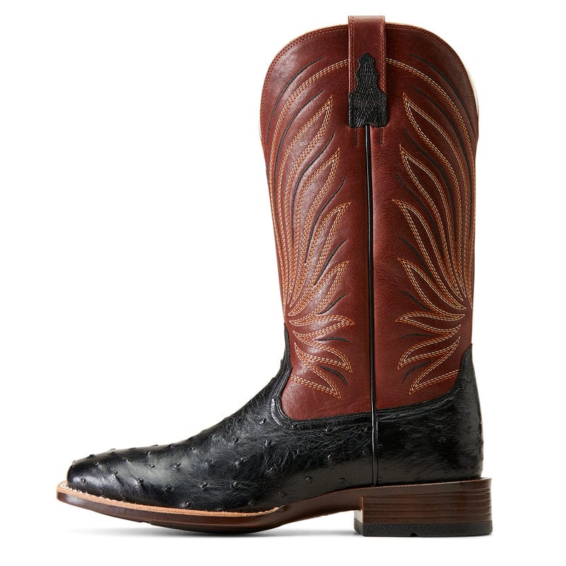 Ariat Black Full Quill Ostrich Cowboy Heel Boots Square Toe Deals ...