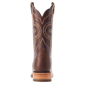 ARIAT INTERNATIONAL, INC. Boots Ariat Men's Broncy Antique Saddle Full Quill Ostrich Square Toe Exotic Western Boots 10044419