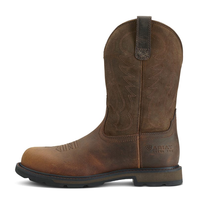 ARIAT INTERNATIONAL, INC. Boots Ariat Men's Brown Groundbreaker Steel Toe Work Boots 10014241