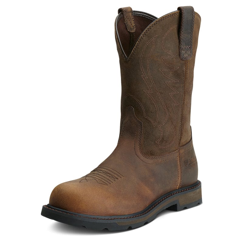 ARIAT INTERNATIONAL, INC. Boots Ariat Men's Brown Groundbreaker Steel Toe Work Boots 10014241