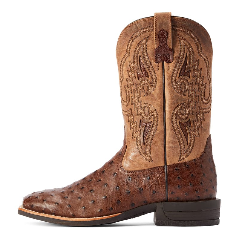ARIAT INTERNATIONAL, INC. Boots Ariat Men's Dagger Dark Tabac Full Quill Ostrich Exotic Western Boots 10042475