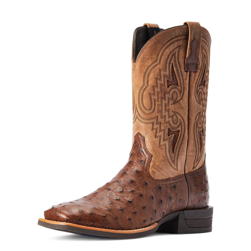 ARIAT INTERNATIONAL, INC. Boots Ariat Men's Dagger Dark Tabac Full Quill Ostrich Exotic Western Boots 10042475