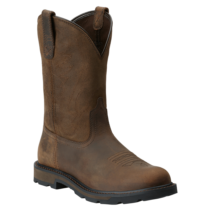 ARIAT INTERNATIONAL, INC. Boots Ariat Men's Groundbreaker Brown Round Toe Work Boots 10014238