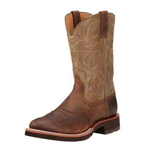 ARIAT INTERNATIONAL, INC. Boots Ariat Men's Heritage Crepe Earth Brown Round Toe Western Boots 10002559