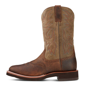 ARIAT INTERNATIONAL, INC. Boots Ariat Men's Heritage Crepe Earth Brown Round Toe Western Boots 10002559