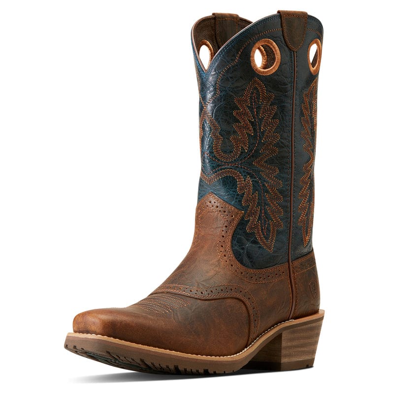 ARIAT INTERNATIONAL, INC. Boots Ariat Men's Hybrid Roughstock Fiery Brown Crunch Western Boots 10046831