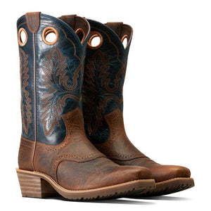 ARIAT INTERNATIONAL, INC. Boots Ariat Men's Hybrid Roughstock Fiery Brown Crunch Western Boots 10046831