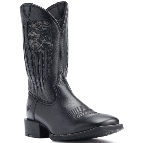 Ariat Men s My Country VentTEK Black Deertan Western Boots 10044563 Russell s Western Wear Inc