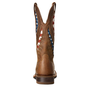 ARIAT INTERNATIONAL, INC. Boots Ariat Men's Quickdraw Distressed Brown Square Toe VentTEK Western Boots 10027165