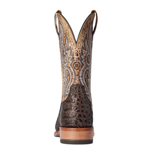 ARIAT INTERNATIONAL, INC. Boots Ariat Men's Relentless Denton Chocolate Caiman Belly Square Toe Exotic Western Boots 10035922
