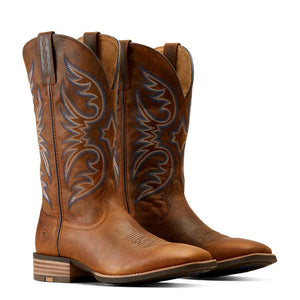 ARIAT INTERNATIONAL, INC. Boots Ariat Men's Ricochet Weathered Chestnut Square Toe Cowboy Boots 10050938