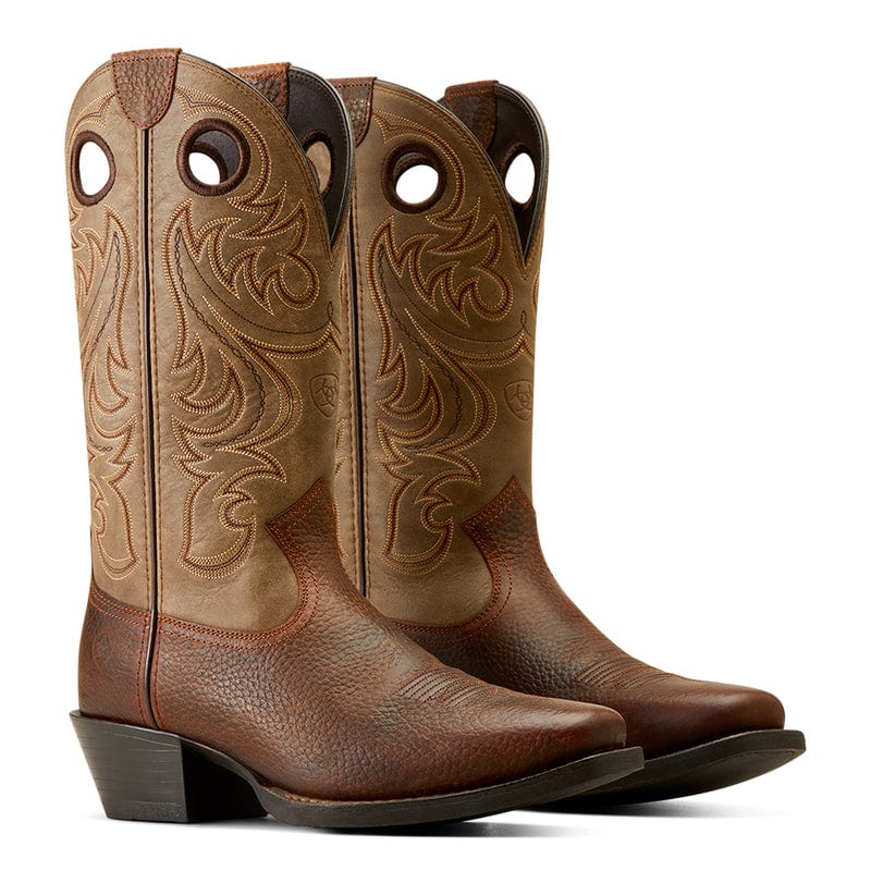ARIAT INTERNATIONAL, INC. Boots Ariat Men's Sport Brown Oiled Rowdy Square Toe Cowboy Boots 10050992