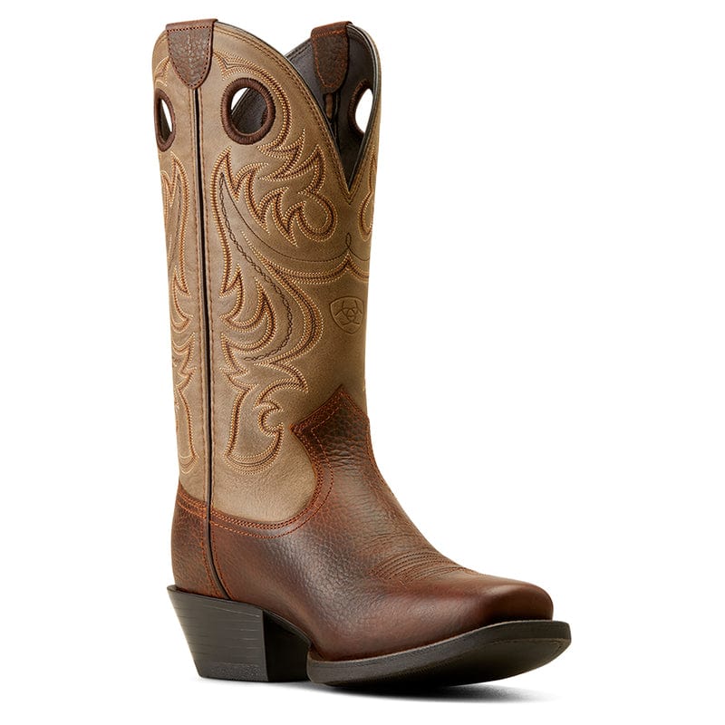 ARIAT INTERNATIONAL, INC. Boots Ariat Men's Sport Brown Oiled Rowdy Square Toe Cowboy Boots 10050992