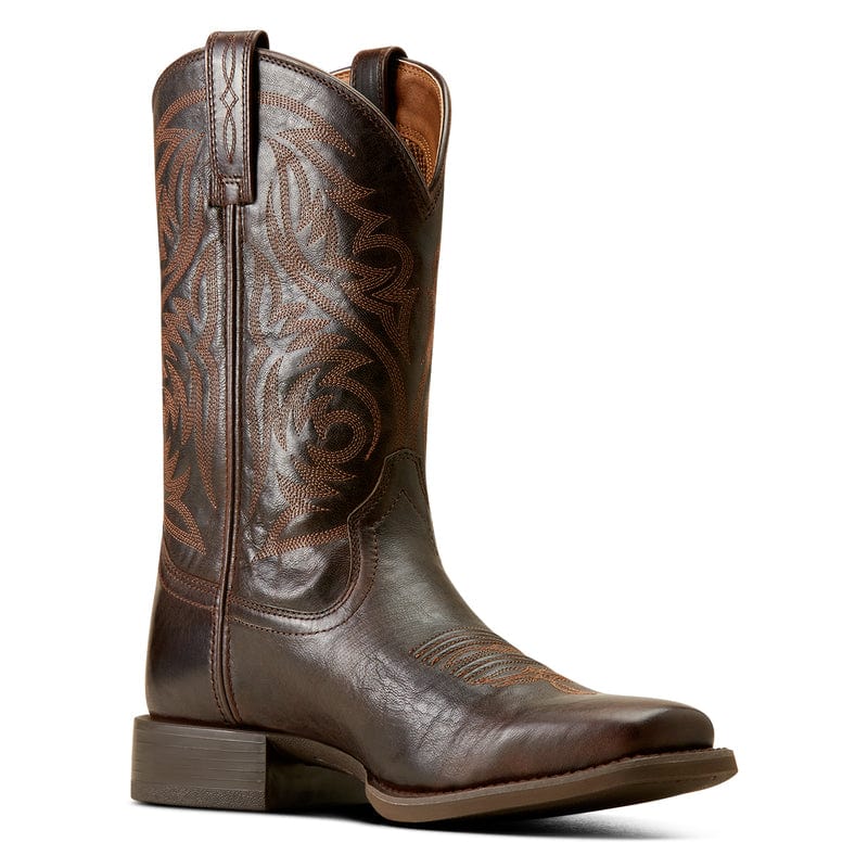 ARIAT INTERNATIONAL, INC. Boots Ariat Men's Sport Herdsman Burnished Chocolate Square Toe Cowboy Boots 10050990
