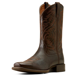 ARIAT INTERNATIONAL, INC. Boots Ariat Men's Sport Herdsman Burnished Chocolate Square Toe Cowboy Boots 10050990