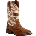 ARIAT INTERNATIONAL, INC. Boots Ariat Men's Sport Patriot Antique Mocha Suede Western Boots 10019959