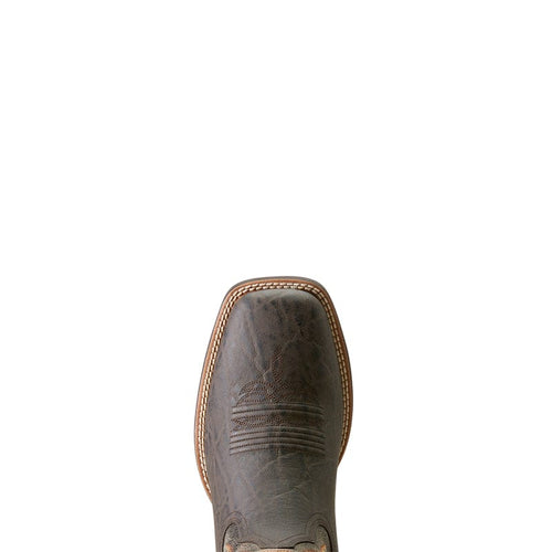 ARIAT INTERNATIONAL, INC. Boots Ariat Men's Steadfast Chocolate Elephant Print-Crinkled Grey Western Boots 10046977