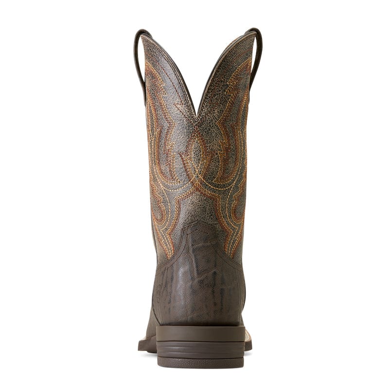 ARIAT INTERNATIONAL, INC. Boots Ariat Men's Steadfast Chocolate Elephant Print-Crinkled Grey Western Boots 10046977