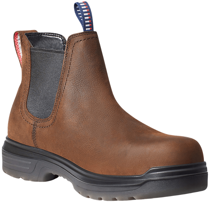ARIAT INTERNATIONAL, INC. Boots Ariat Men's Turbo Chelsea USA Assembled Waterproof Carbon Toe Work Boot 10036738