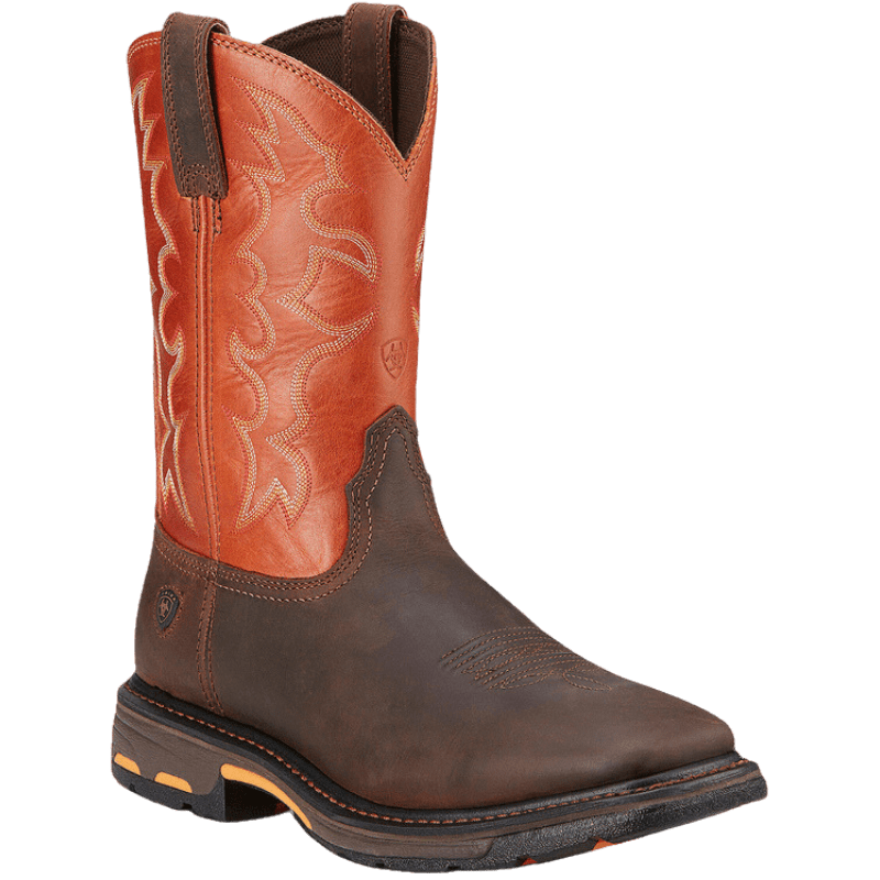 ARIAT INTERNATIONAL, INC. Boots Ariat Men's WorkHog Wide Square Toe Dark Earth/Brick Work Boots 10005888