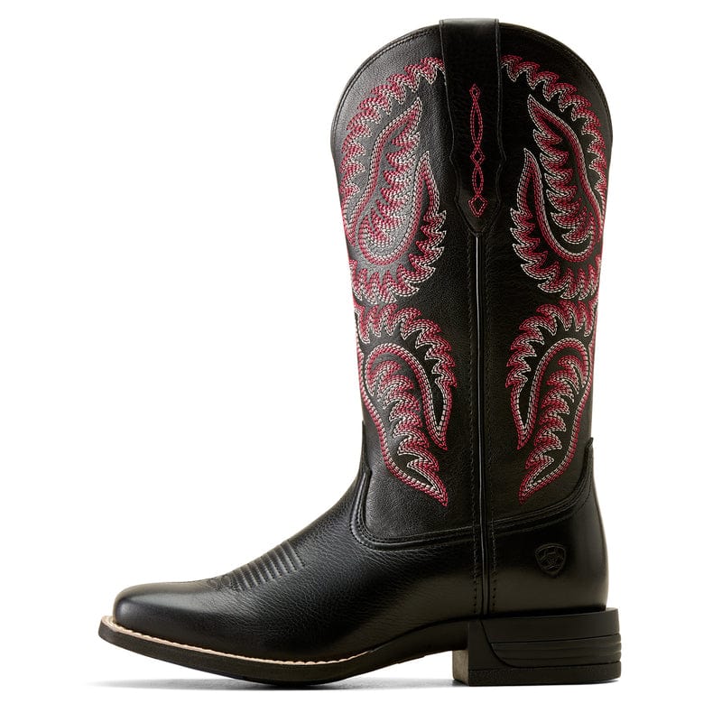 ARIAT INTERNATIONAL, INC. Boots Ariat Women's Cattle Caite Black Deertan Stretchfit Square Toe Western Boots 10050920