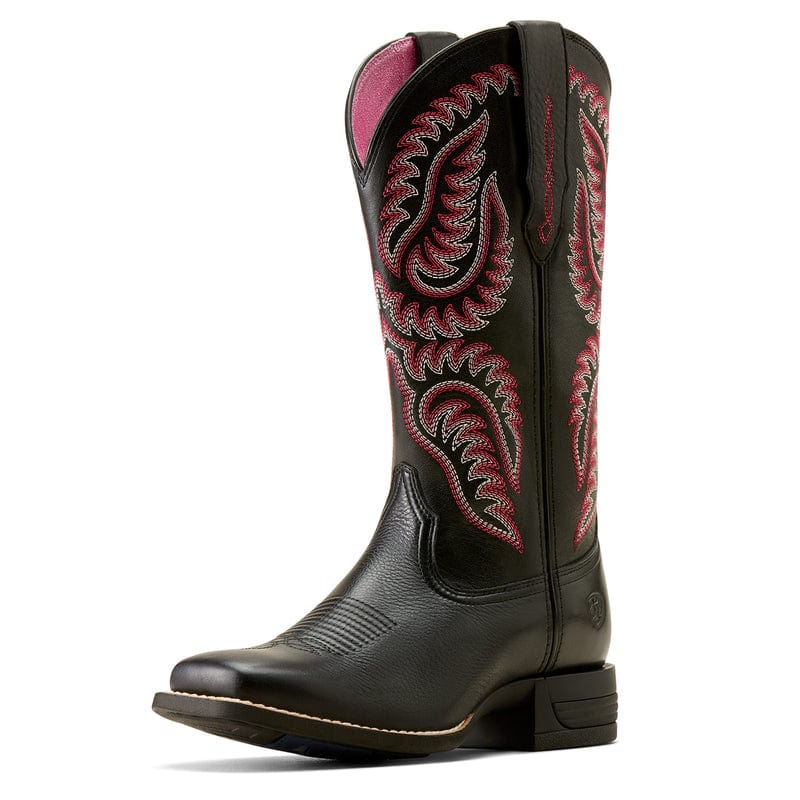 ARIAT INTERNATIONAL, INC. Boots Ariat Women's Cattle Caite Black Deertan Stretchfit Square Toe Western Boots 10050920