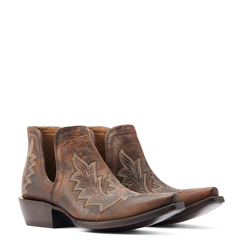 ARIAT INTERNATIONAL, INC. Boots Ariat Women's Dixon Rhino Tan Low Heel Western Booties 10044502