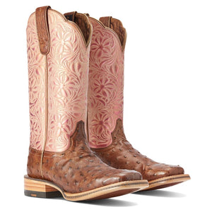 ARIAT INTERNATIONAL, INC. Boots Ariat Women's Donatella Distressed Chocolate Square Toe Western Boots 10042383