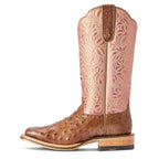 ARIAT INTERNATIONAL, INC. Boots Ariat Women's Donatella Distressed Chocolate Square Toe Western Boots 10042383