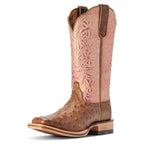 ARIAT INTERNATIONAL, INC. Boots Ariat Women's Donatella Distressed Chocolate Square Toe Western Boots 10042383