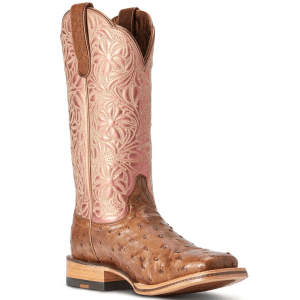 Ariat Women's Donatella Distressed Chocolate Square Toe Western