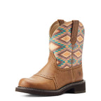 ARIAT INTERNATIONAL, INC. Boots Ariat Women's Fatbaby Heritage Farrah Coastal Tan/Blanket Print Western Boots 10044438