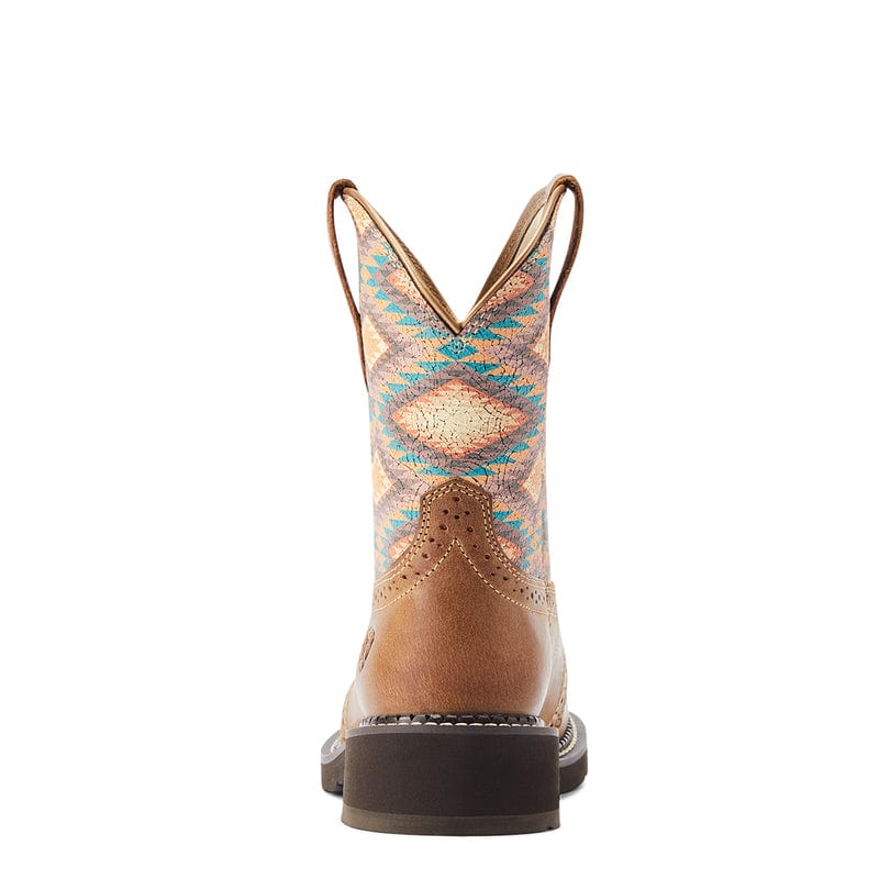 ARIAT INTERNATIONAL, INC. Boots Ariat Women's Fatbaby Heritage Farrah Coastal Tan/Blanket Print Western Boots 10044438