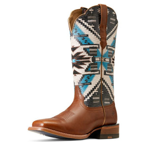 ARIAT INTERNATIONAL, INC. Boots Ariat Women's Frontier Chimayo Dark Chocolate Square Toe Western Boots 10047050