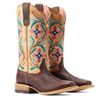 ARIAT INTERNATIONAL, INC. Boots Ariat Women's Frontier Daniella Brazen Tan Square Toe Western Boots 10044542