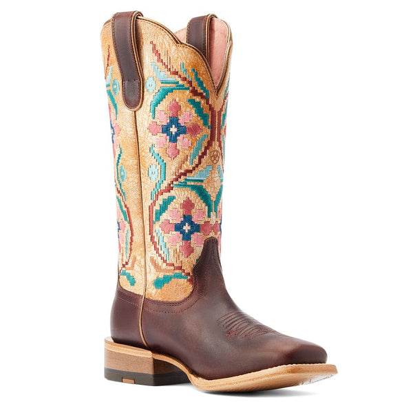 Ariat Women's Frontier Daniella Brazen Tan Square Toe Western