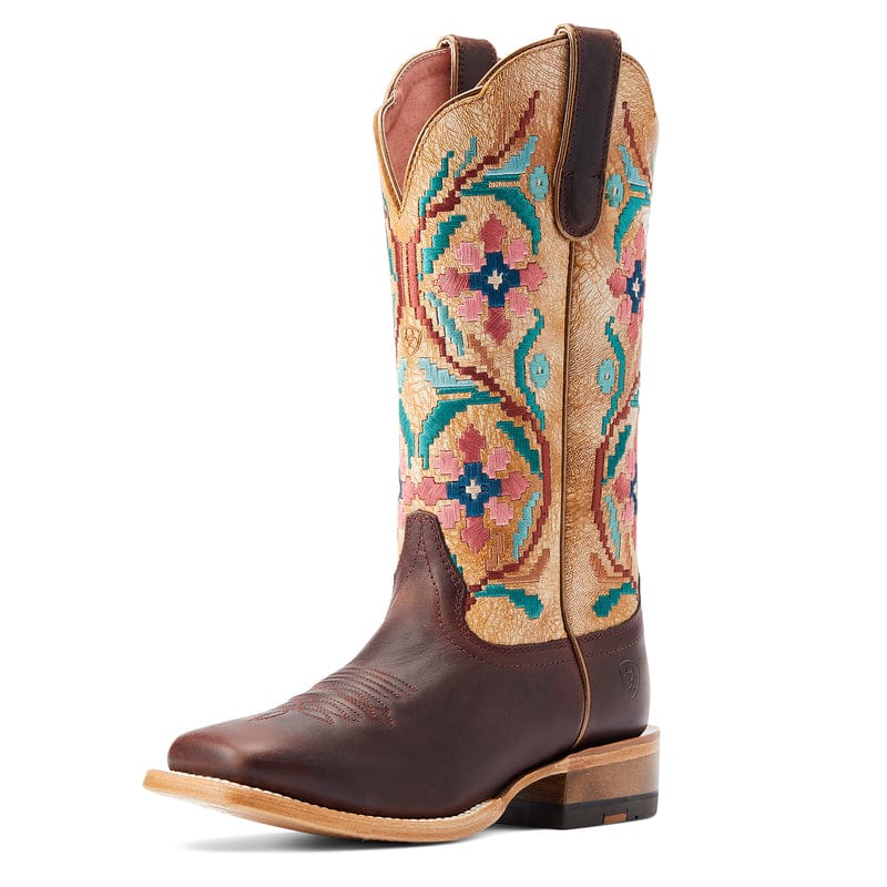 ARIAT INTERNATIONAL, INC. Boots Ariat Women's Frontier Daniella Brazen Tan Square Toe Western Boots 10044542