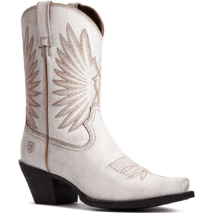 ARIAT INTERNATIONAL, INC. Boots Ariat Women's Goldie Distressed White Western Booties 10033887