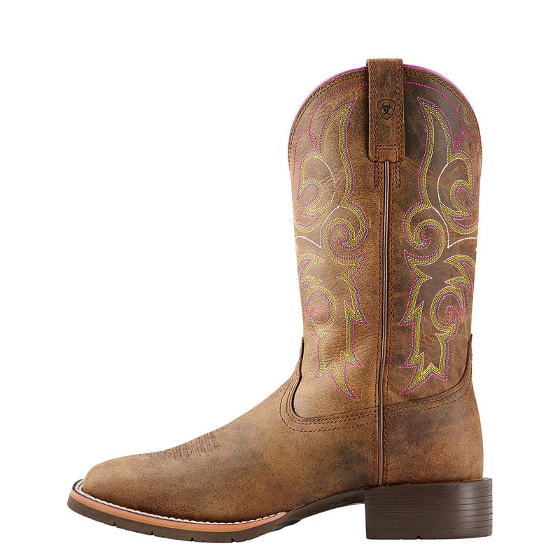 ARIAT INTERNATIONAL, INC. Boots Ariat Women's Hybrid Rancher Distressed Brown Square Toe Western Boots 10018527