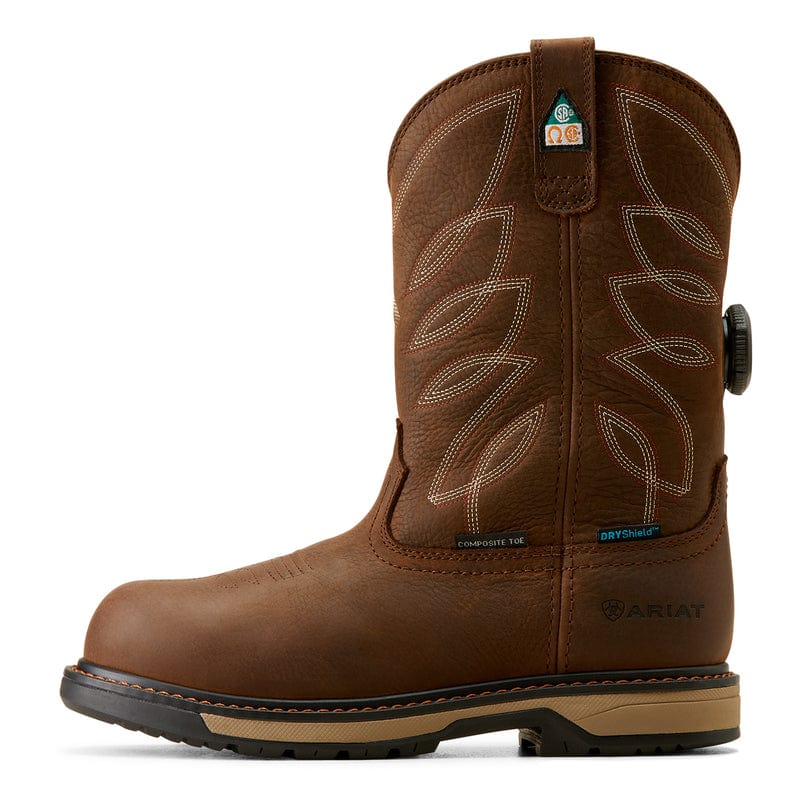 Ariat Women's Riveter Dark Brown Waterproof Composite Toe Work