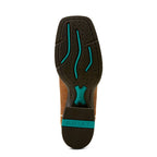 ARIAT INTERNATIONAL, INC. Boots Ariat Women's Round Up Embossed Chestnut Wide Square Toe Western Boots 10051037