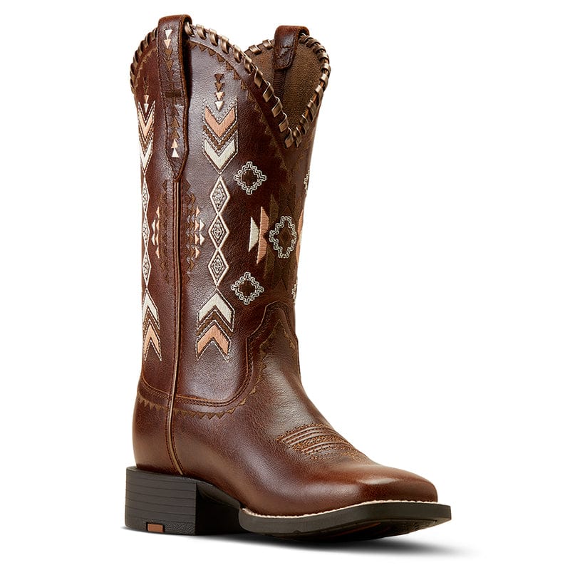 ARIAT INTERNATIONAL, INC. Boots Ariat Women's Round Up Skyler Canyon Tan Square Toe Western Boots 10038327