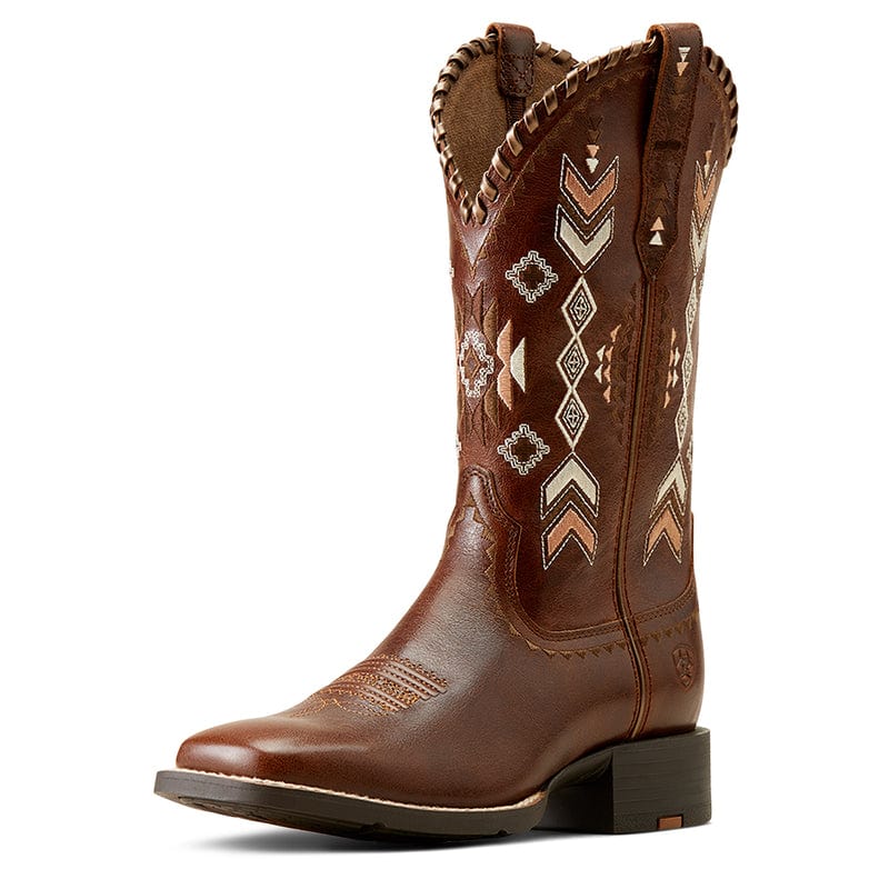 ARIAT INTERNATIONAL, INC. Boots Ariat Women's Round Up Skyler Canyon Tan Square Toe Western Boots 10038327