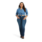 ARIAT INTERNATIONAL, INC. Jeans Ariat Women's REAL Candice Mid Rise Straight Leg Jeans 10039608